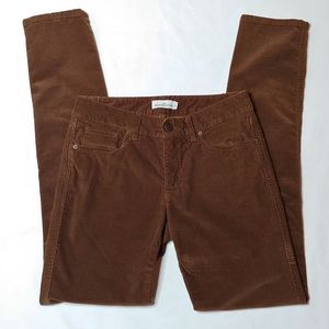 LL Bean Signature Skinny Brown Corduroy Pants